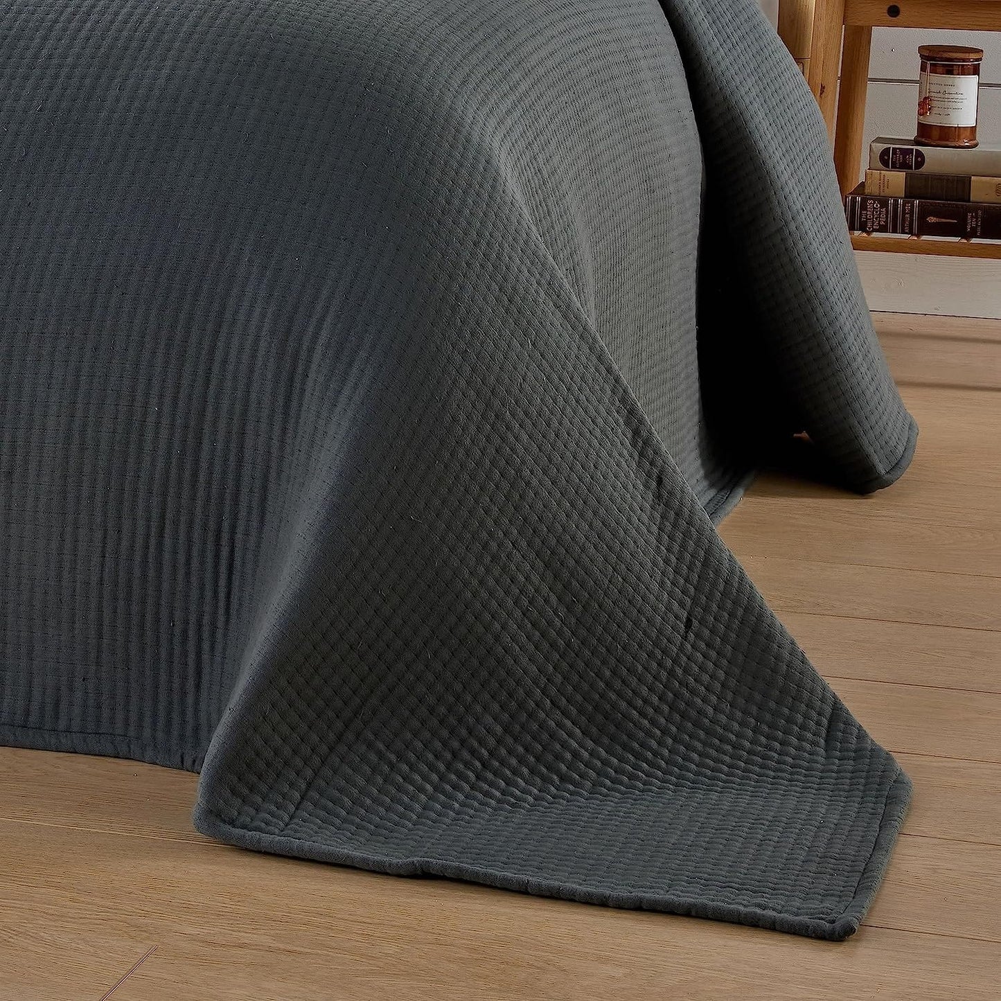 Hotel Collection 240 x 260 cm Quilted Bedspread in Sustainable Cotton Soft and Durable White and Grey Bedding for Elegant Bedroom Decor by OLIVIA ROCCO