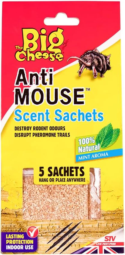The Big Cheese Anti Mouse Scent Sachets - 5 Pack