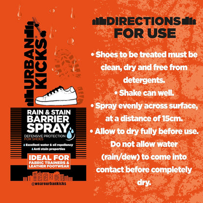 Urban Kicks Rain & Stain Barrier Spray – 200ML