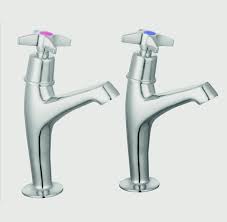 SupaPlumb Cross Head Sink Taps - H: 164mm D: 119mm Diameter: 44mm