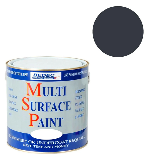 Bedec Multi-Surface Paint Soft Gloss Anthracite 2.5L