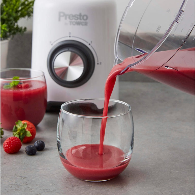 Tower Presto Jug Blender – White – 500W – 1.5L