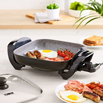 Tower Black Electric Skillet – 1500W