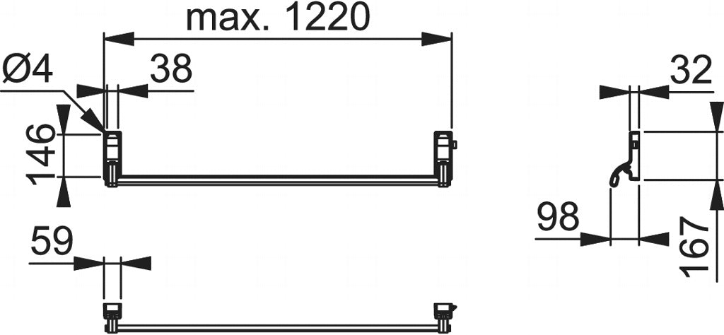 Arrone Push Bar Panic Latch