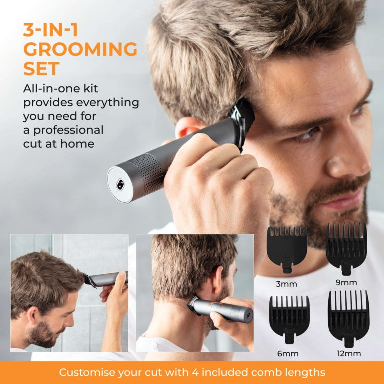 Carmen Titan Titanium Hair Clipper Set