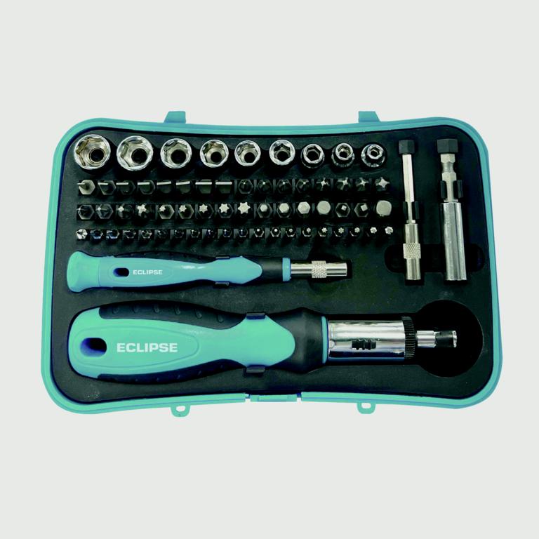 Eclipse 65-Piece Ratchet Screwdriver Socket Set