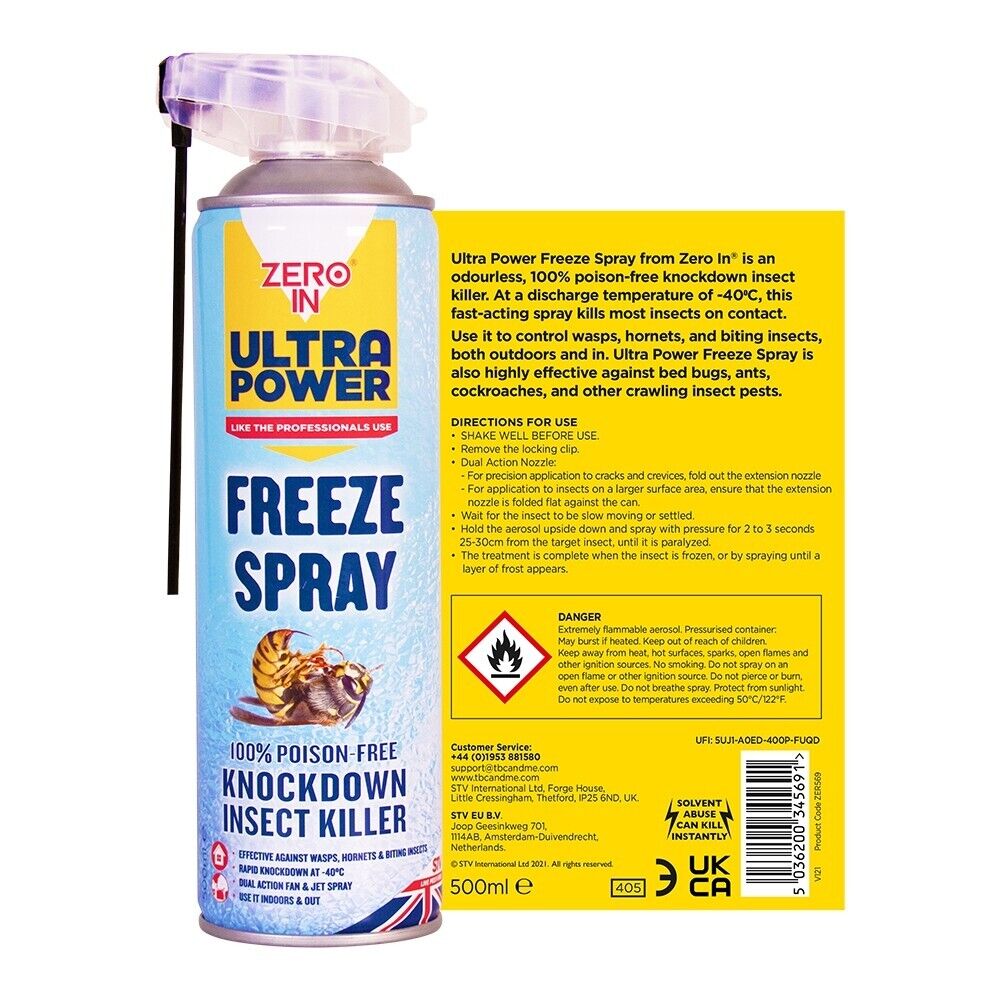 Zero In Freeze Spray 100% Poison-Free Insect Killer