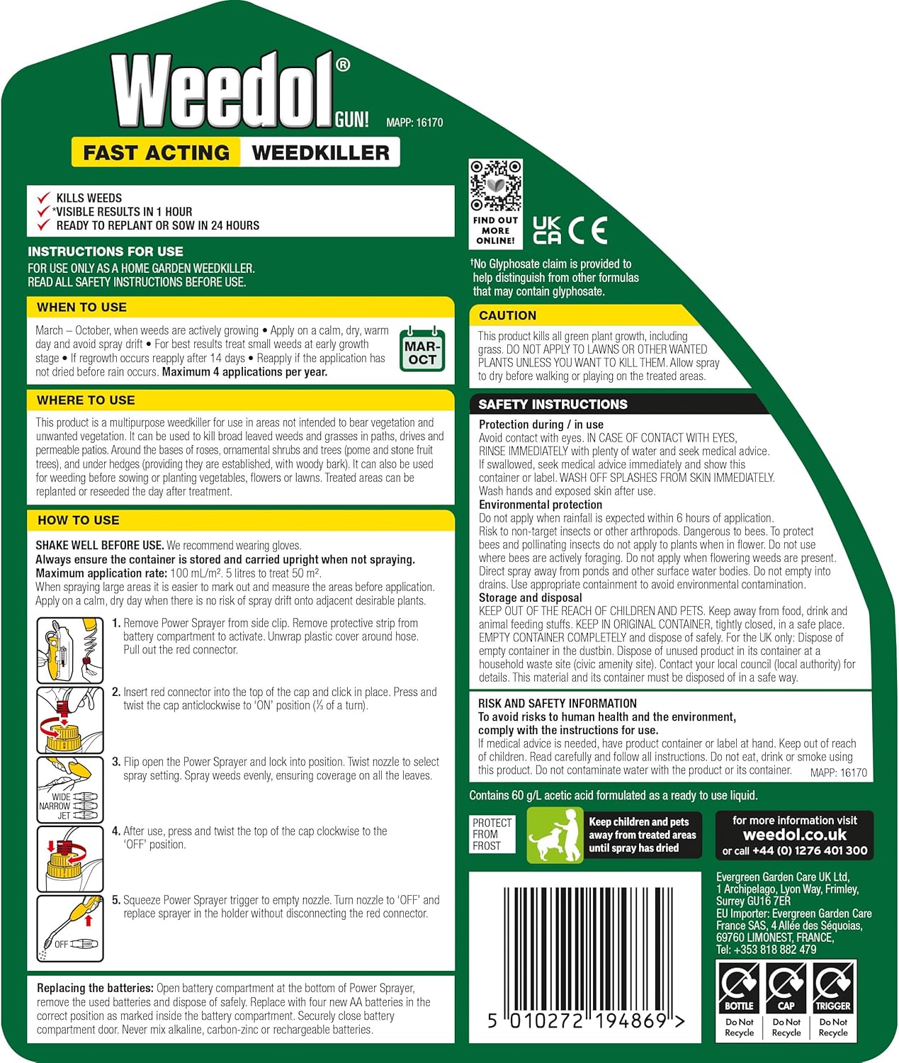 Weedol® Fast Acting Weedkiller - 5L