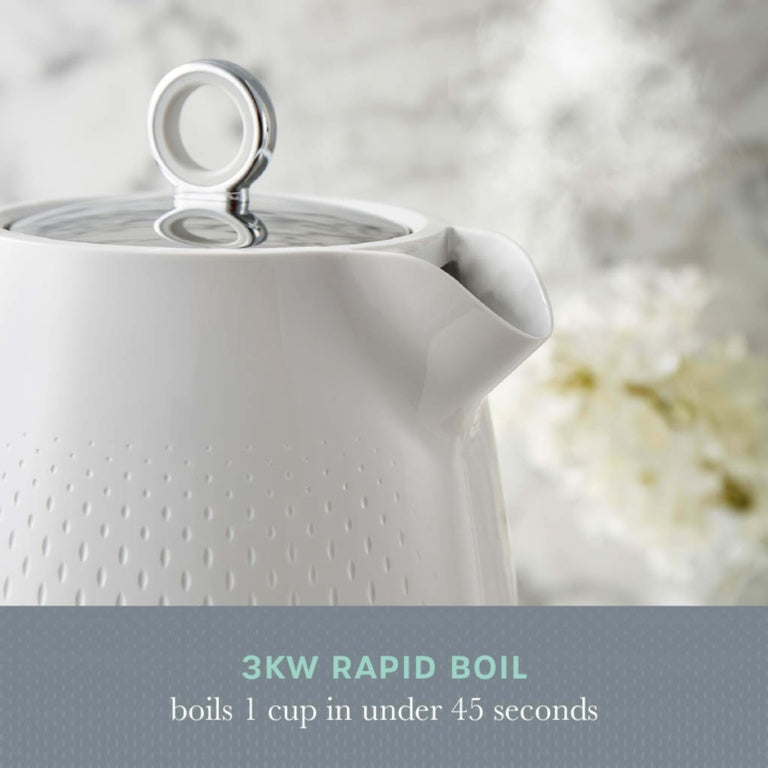 Swan White Textured Jug Kettle