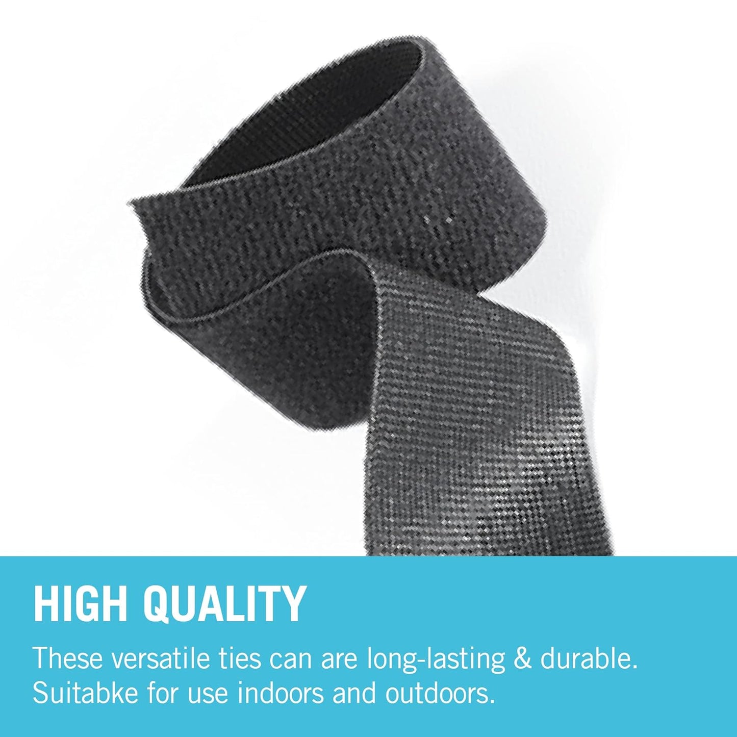 VELCRO® Reusable Ties – Cut to Length 30mm x 5m Black