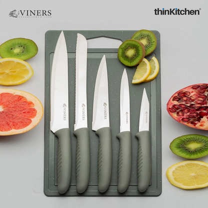 Viners Everyday Knife & Board Set – 6 Piece