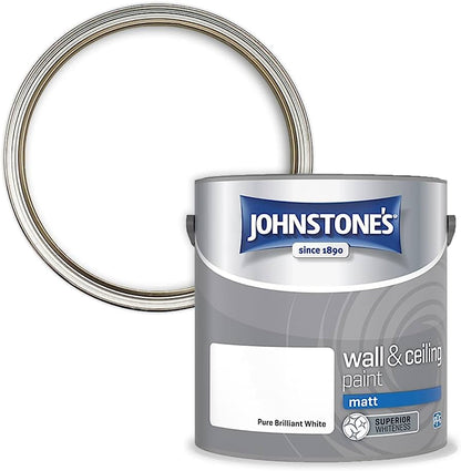 Johnstone's Wall & Ceiling Matt 2.5L Brilliant White