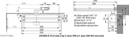 Arrone Power Adjustable Door Closer 2-4