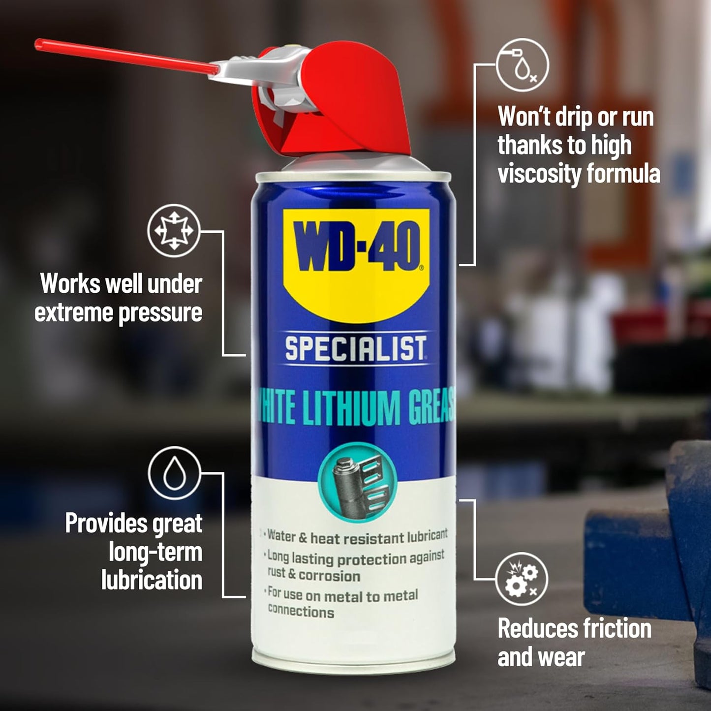 WD-40 Specialist White Lithium Grease - 250ML