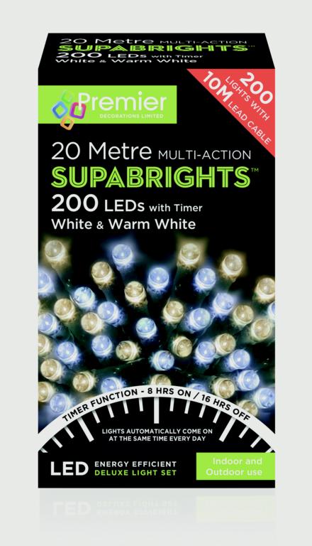 Premier 200 LED Multi Action Supabrights With Timer