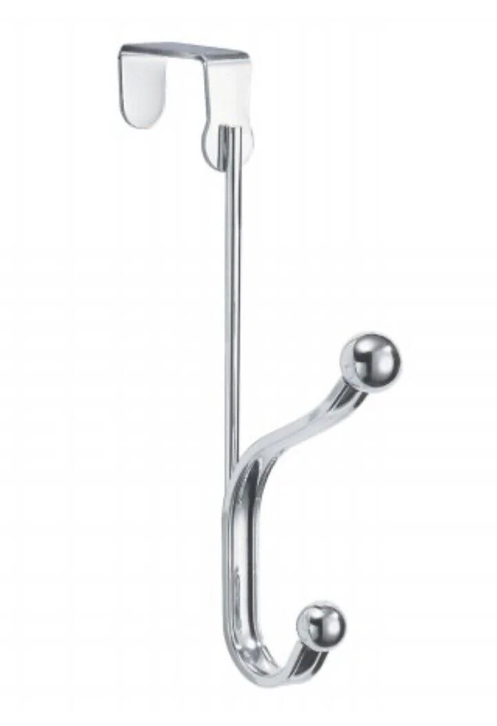 Securit Chrome Plated Overdoor 2 Ball Hook Rail 155MM