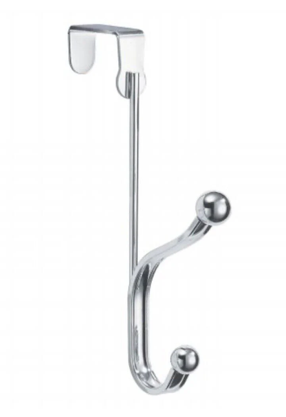 Securit Chrome Plated Overdoor 2 Ball Hook Rail 155MM