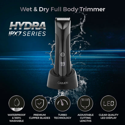 Carmen IPX7 Wet & Dry Body Trimmer