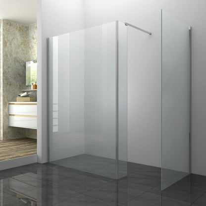 SupaPlumb Walk-In Shower Enclosure – 2000mm (H) x 1090mm (W) with 240mm Return