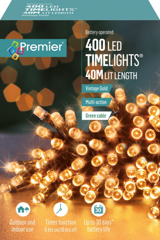 Premier 400 LED Multi Action Battery Operated TIMELIGHTS™