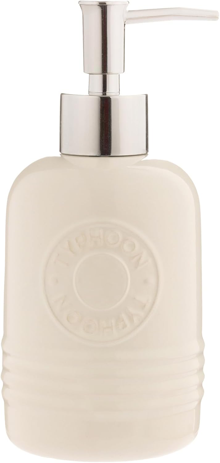 Typhoon Soap Dispenser & Tumbler Set – Cream