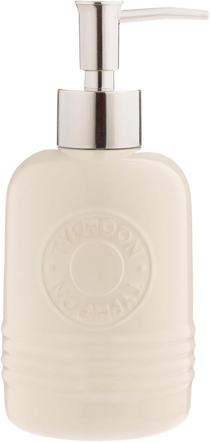 Typhoon Soap Dispenser & Tumbler Set – Cream