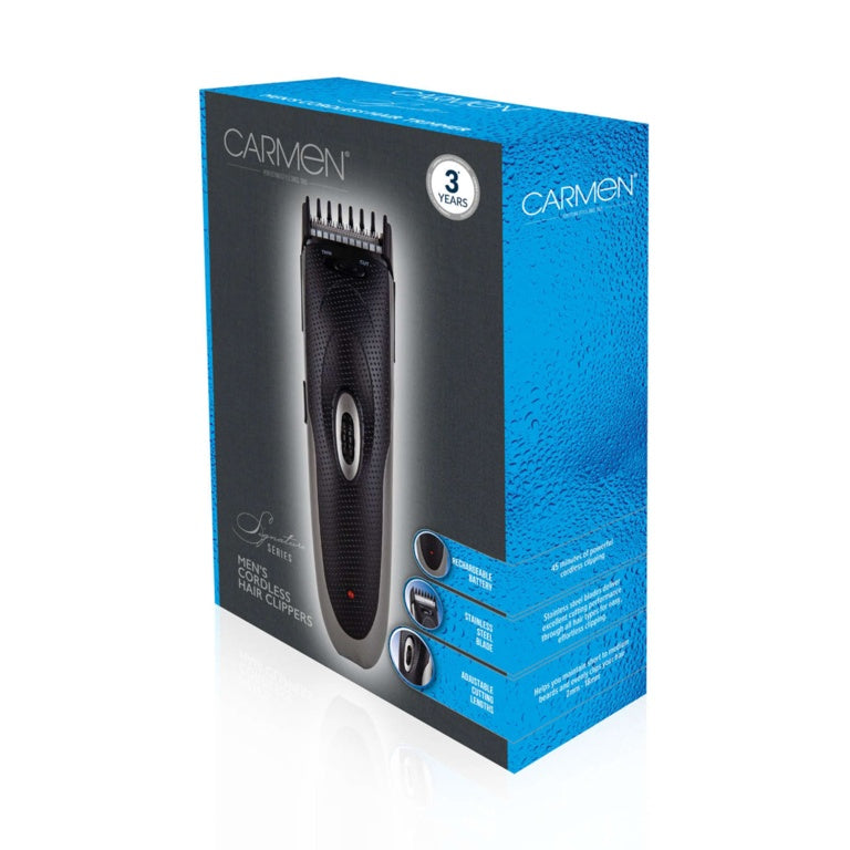 Carmen Mens Signature Hair Clipper - Black