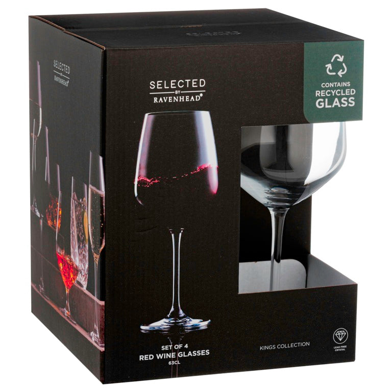 Ravenhead Kings Red Wine Glass Set 63cl - Set of 4