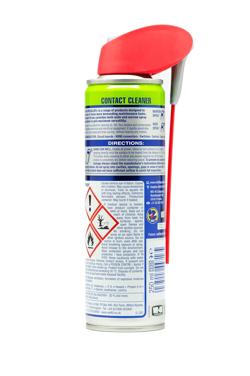 Nettoyant pour contacts à séchage rapide WD-40 Specialist 250 ml