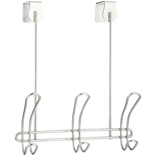 Securit Chrome Plated Overdoor Hooks 3 Pack 85MM