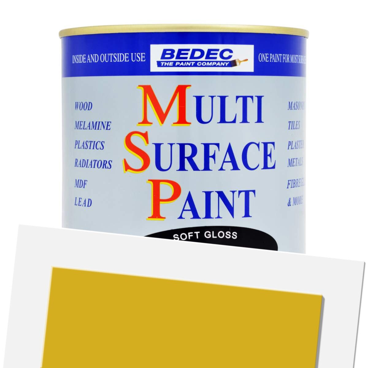 Bedec Multi-Surface Paint Soft Satin Inca 750ML