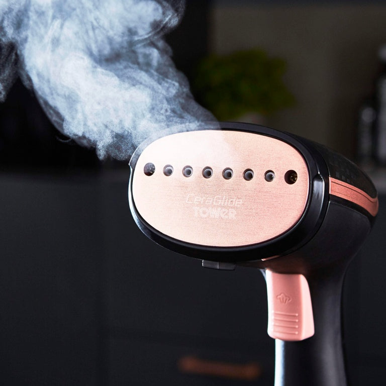 Tower Garment Steamer – Rose Gold & Black