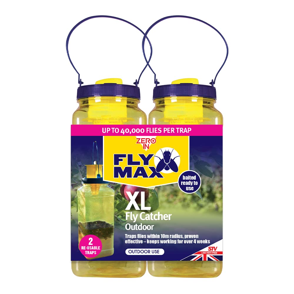 Zero In Fly Max XL Fly Catcher Outdoor - Twin Pack