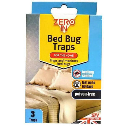 Zero In Bed Bug Traps – 3 Pack