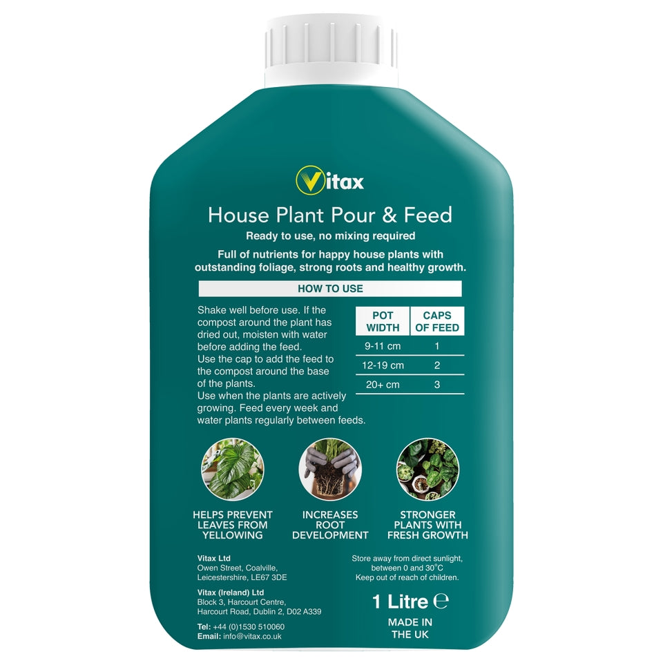 Vitax House Plant Pour & Feed 1L