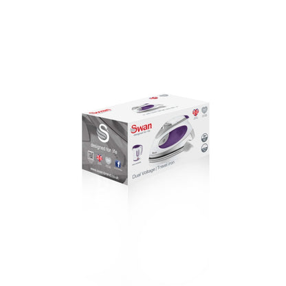 Swan Travel Iron With Pouch Purple