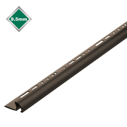 Tile Rite Profile + Tile Trim - 2.4m x 9.5mm (Black)