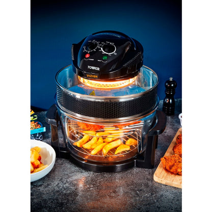 Tower Halogen Black Low-Fat Air Fryer 12L