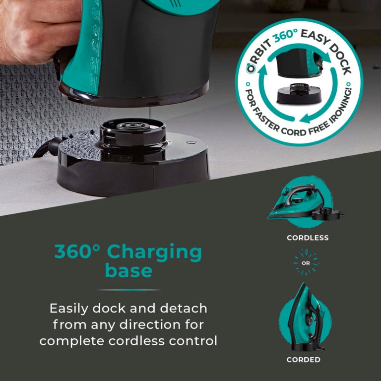 Tower Ceraglide Iron Cord /Cordless Teal (2800W)