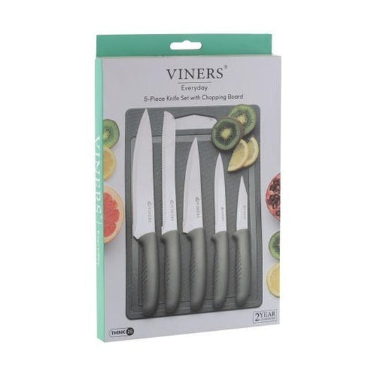 Viners Everyday Knife & Board Set – 6 Piece