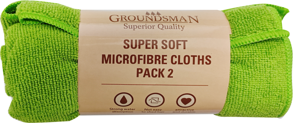 Groundsman Super Soft Microfibre Cloths 36 x 36cm Pack of 2