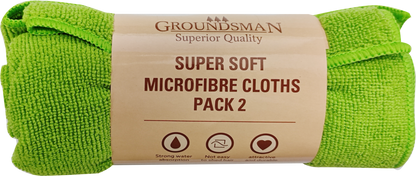 Groundsman Super Soft Microfibre Cloths 36 x 36cm Pack of 2