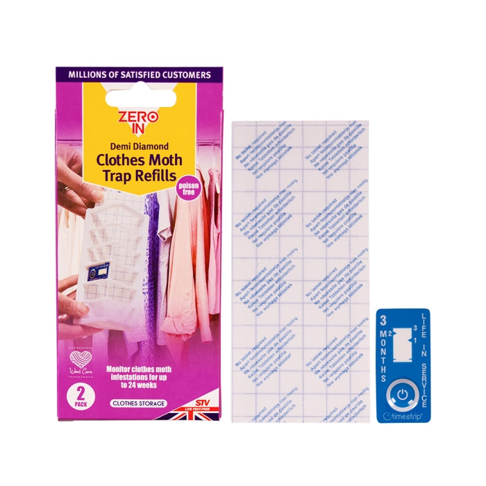 Zero In Demi Diamond Clothes Moth Refills - Twin Pack