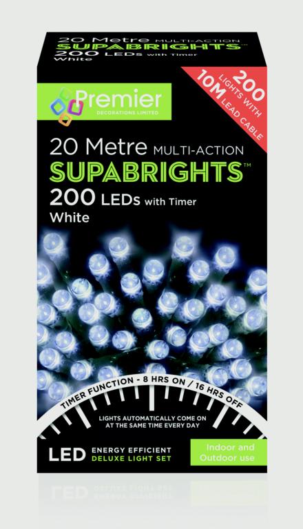 Premier 200 LED Multi Action Supabrights With Timer