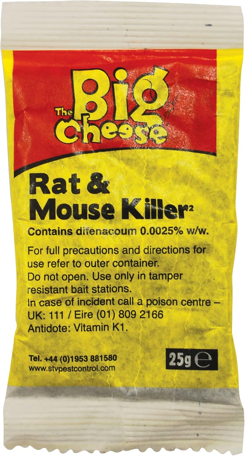 The Big Cheese Rat & Mouse Killer Grain - 6x25g
