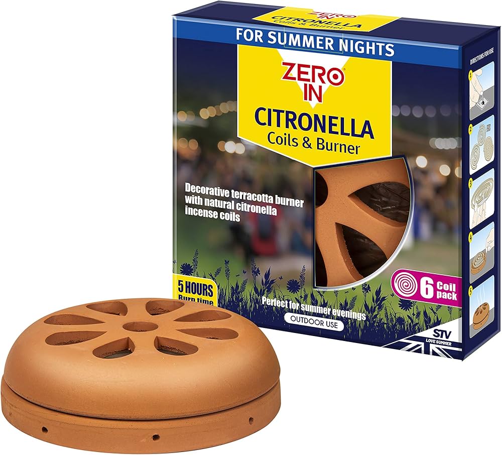 Zero In Citronella Burner Coils - Pack of 6