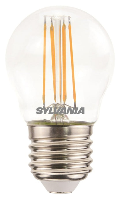Sylvania LED Retro Ball Lamp Clear 470 Lumen E27 ES - Warm White