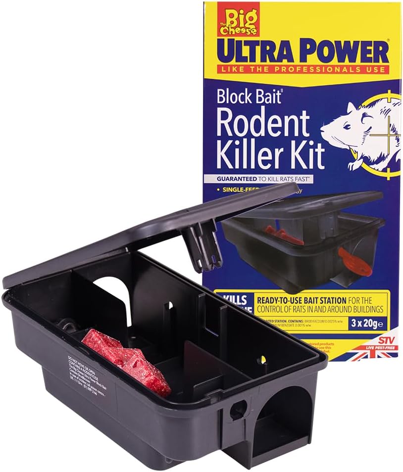 The Big Cheese Ultra Power Block Bait Rodent Killer Kit