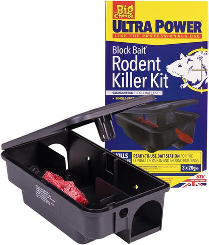 The Big Cheese Ultra Power Block Bait Rodent Killer Kit