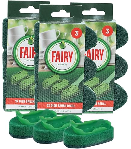 Addis Fairy Dish Brush Refill – Pack of 3